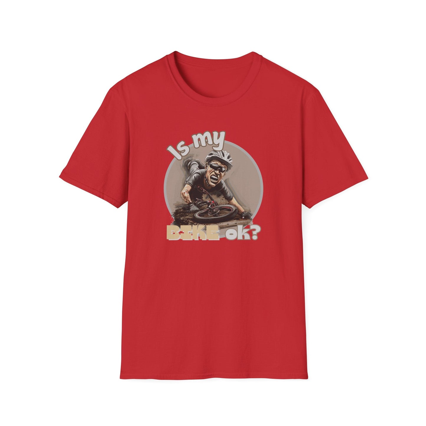 "Is My Bike OK?" Mountain Biker T-Shirt