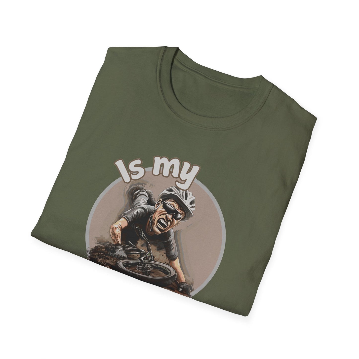 "Is My Bike OK?" Mountain Biker T-Shirt
