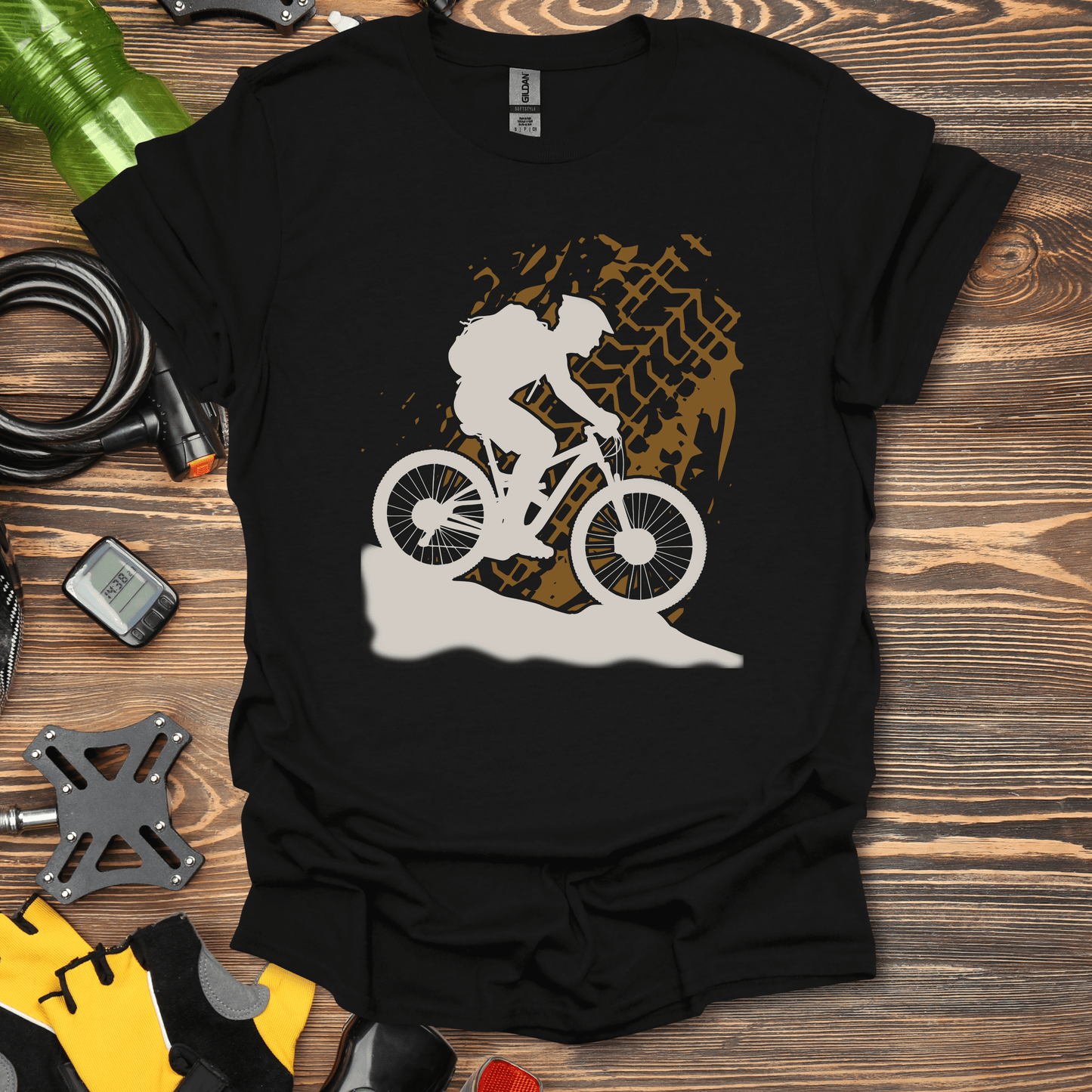 Mountain Bike Tread Silhouette