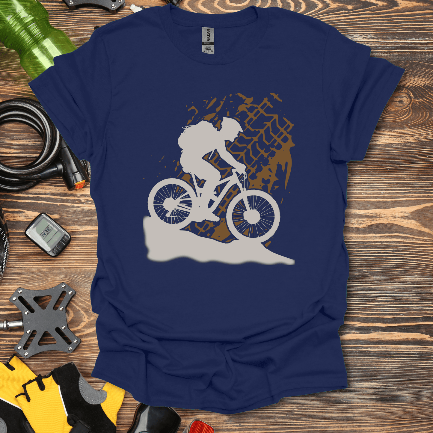 Mountain Bike Tread Silhouette