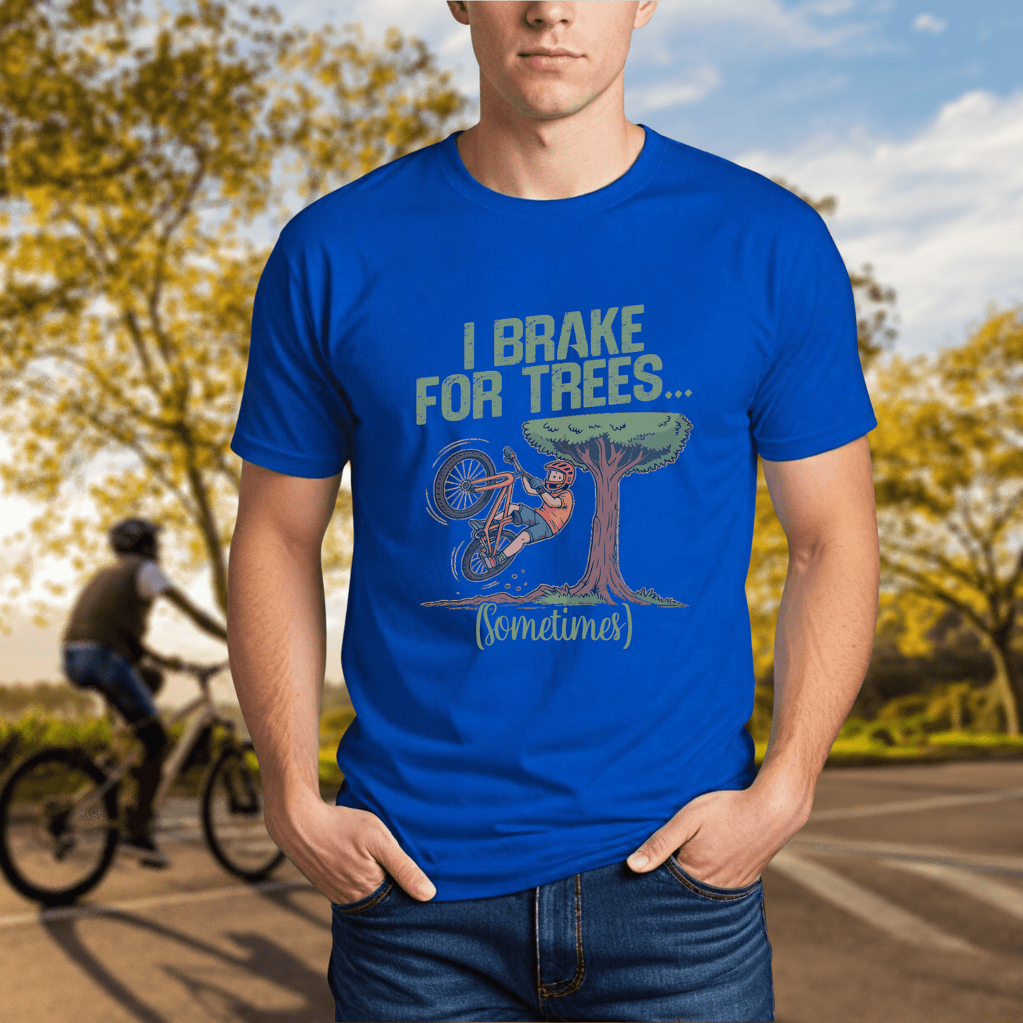 I Brake For Trees... Sometimes Tee - Chainline Collective
