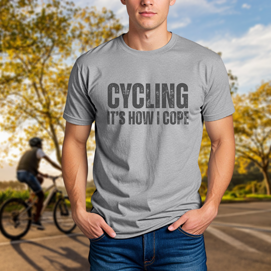 Cycling -- It's How I Cope Tee - Chainline Collective