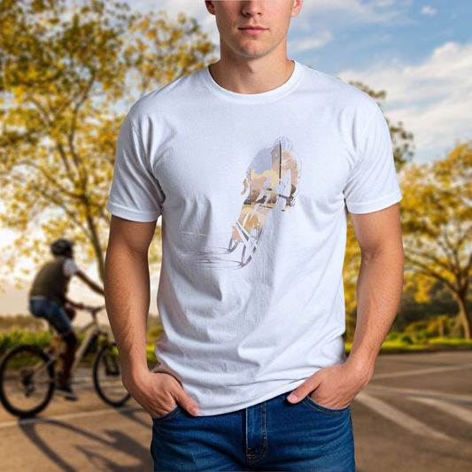 Cityscape Cyclist Silhouette Tee - Chainline Collective