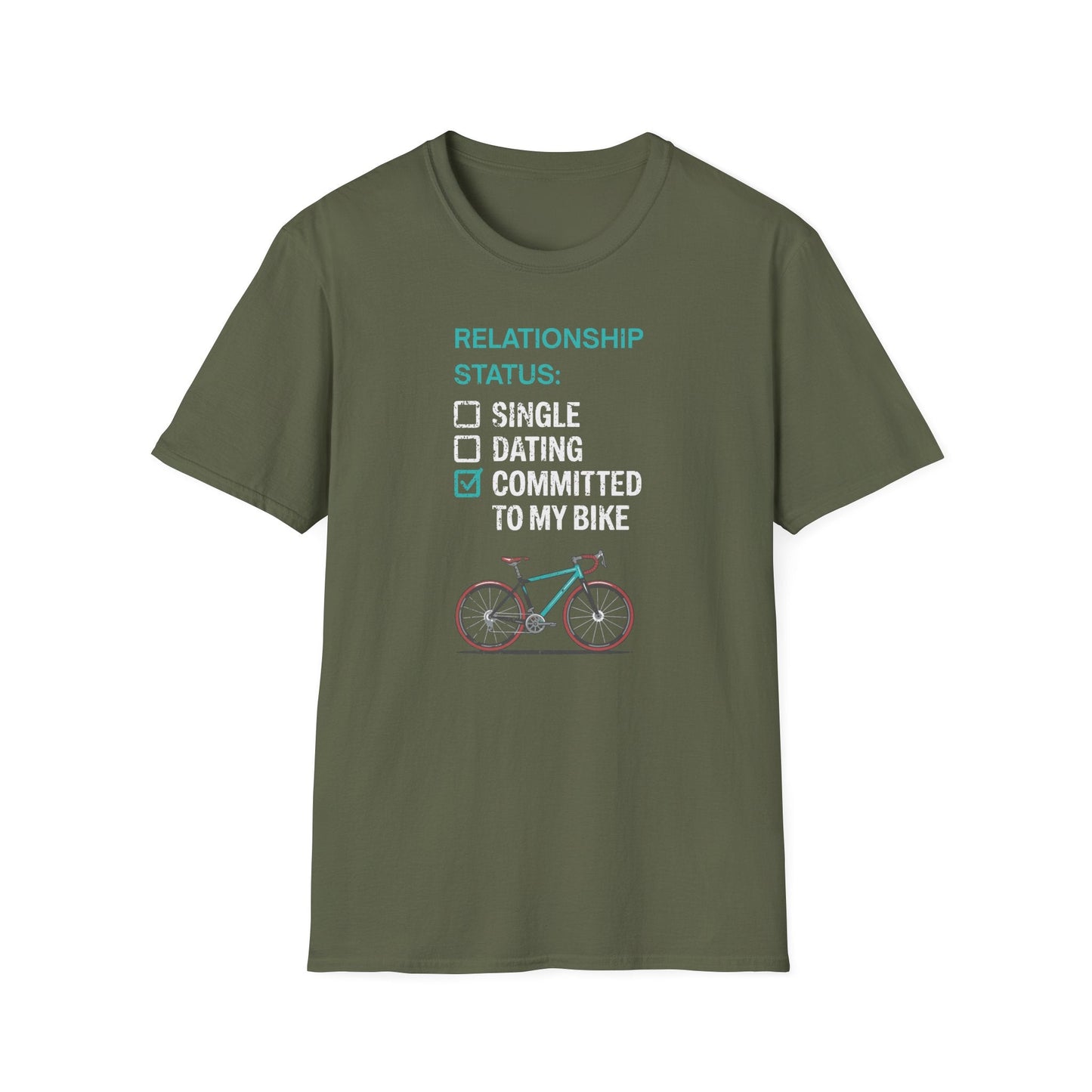 "Relationship Status: Committed to my Bike" T-Shirt