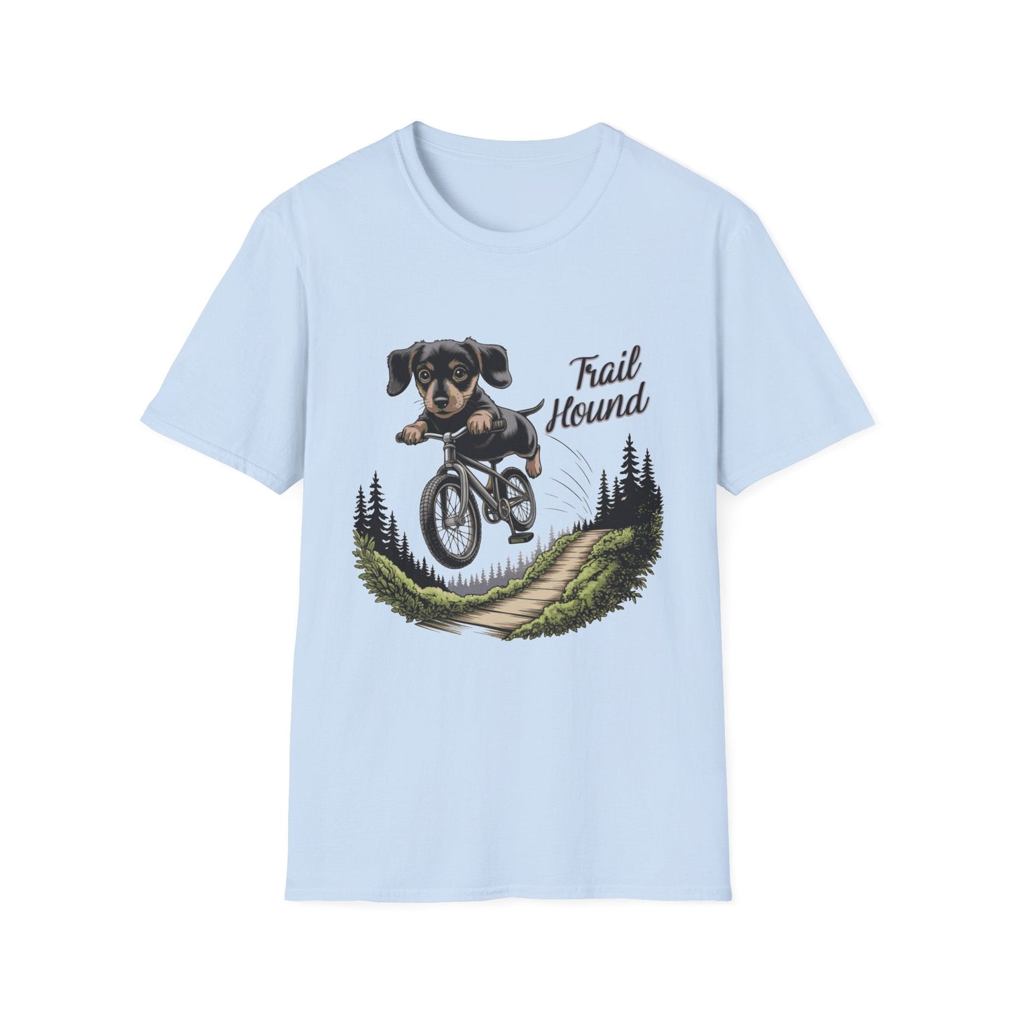 "Trail Hound" Dachshund Cyclist