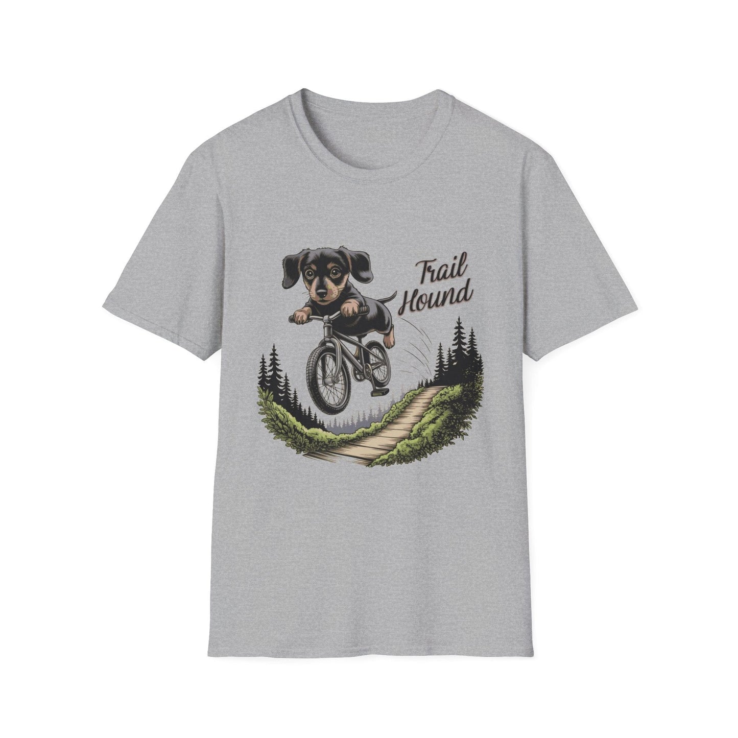 "Trail Hound" Dachshund Cyclist