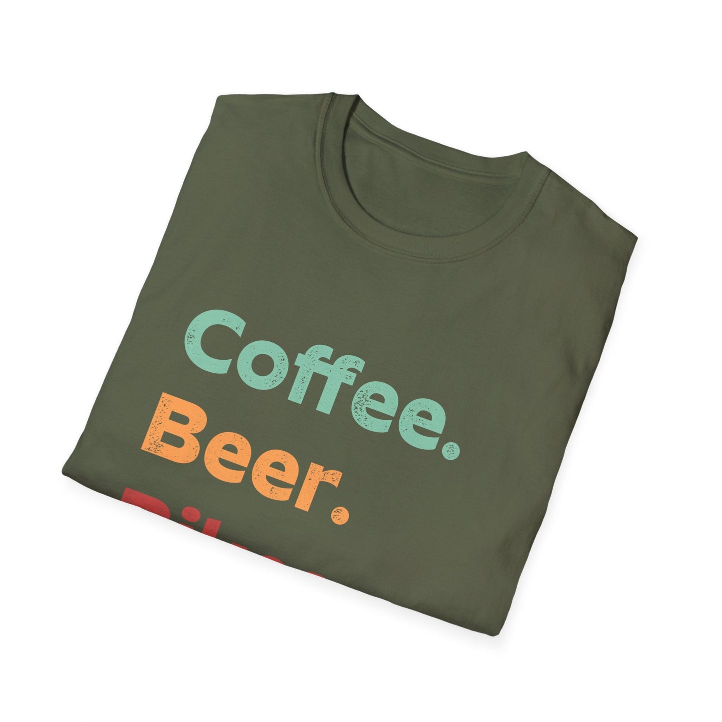 "Coffee. Beer. Bikes" T-Shirt