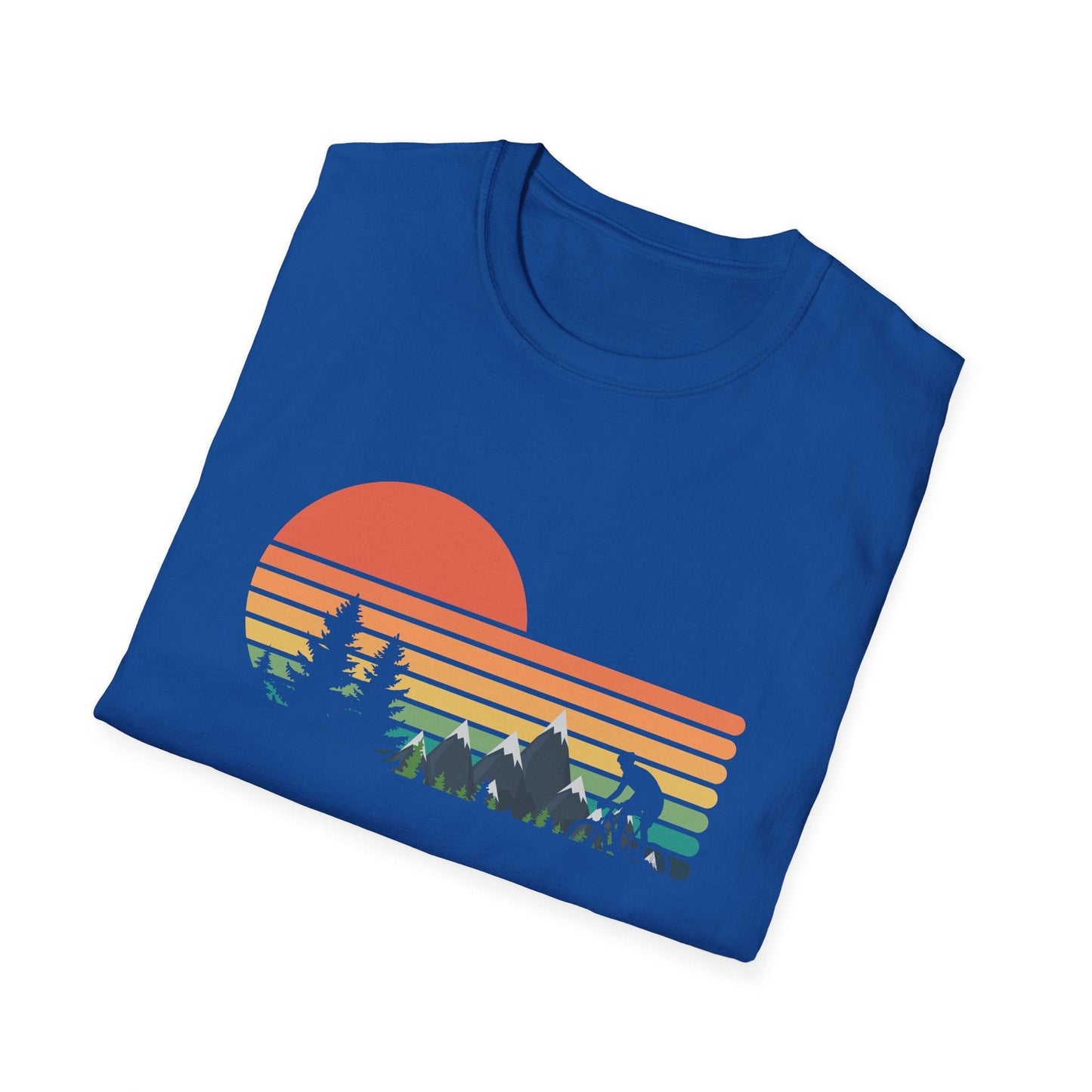 Sunset Mountain Biking Silhouette