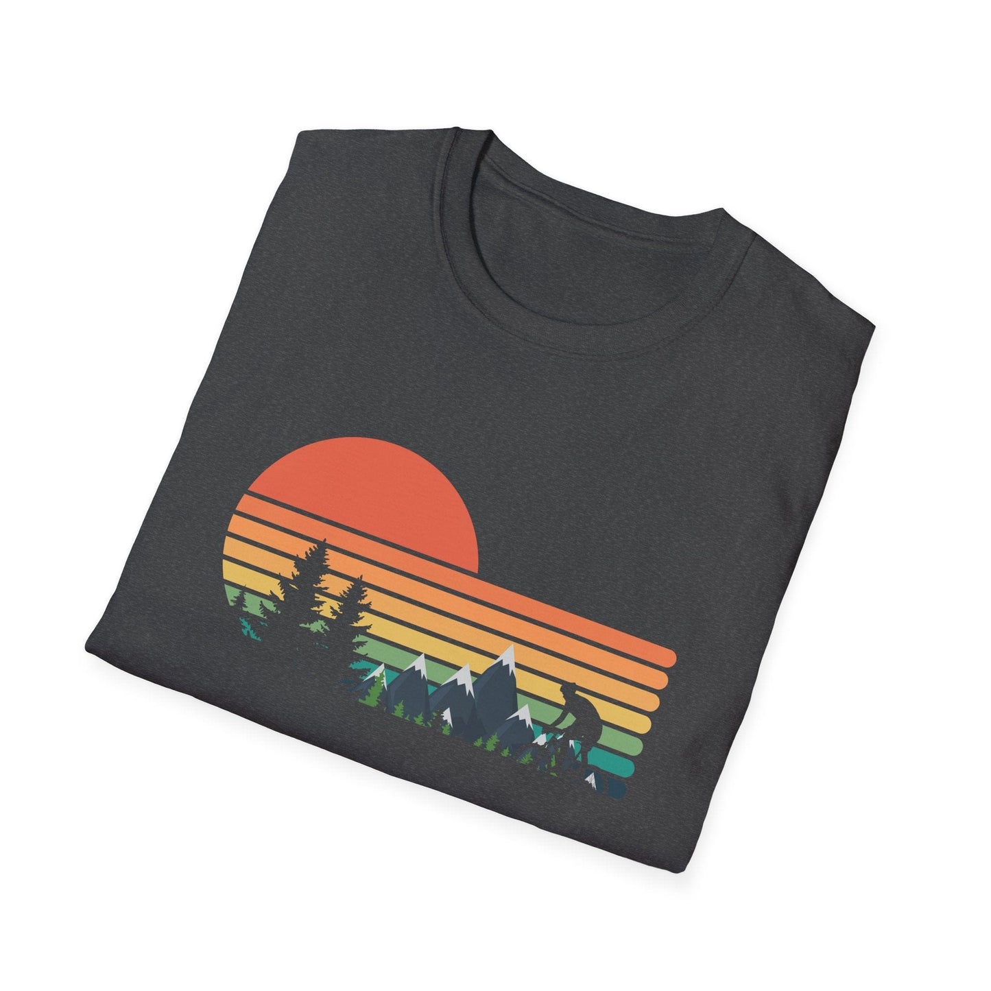 Sunset Mountain Biking Silhouette