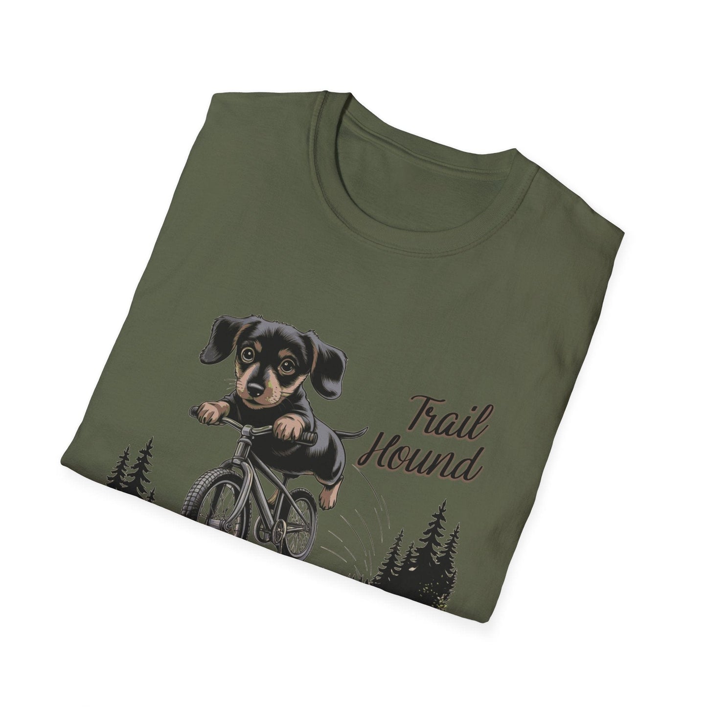 "Trail Hound" Dachshund Cyclist