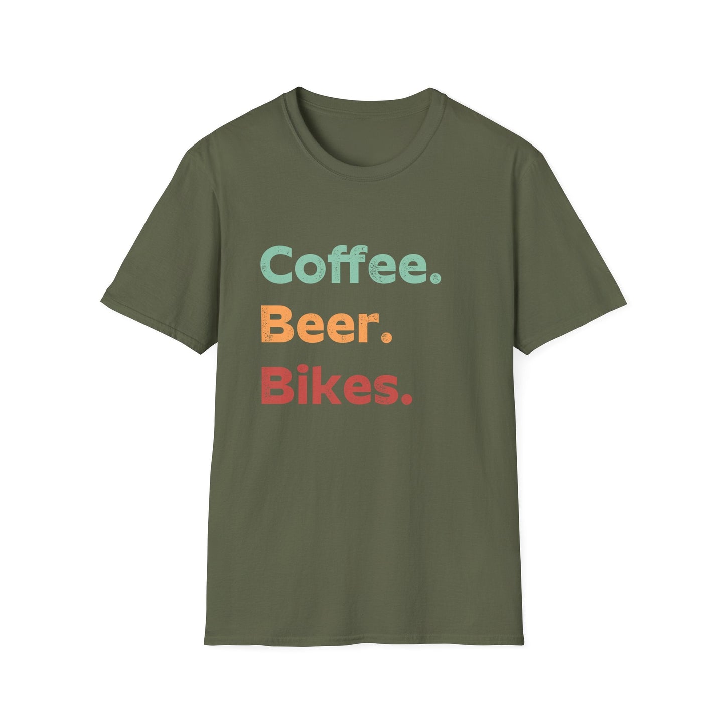 "Coffee. Beer. Bikes" T-Shirt
