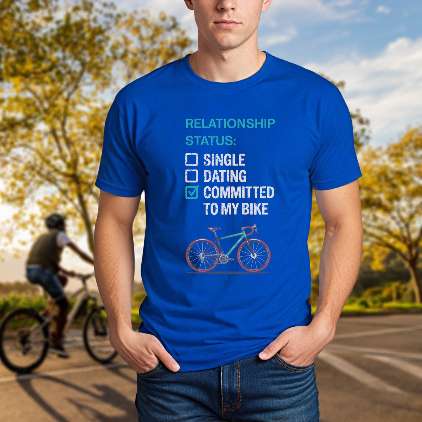 "Relationship Status: Committed to my Bike" T-Shirt - Chainline Collective