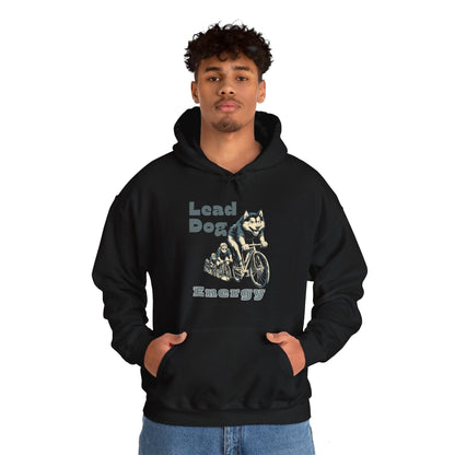 "Lead Dog Energy" Unisex Hoodie for Dog-Loving Cyclists - Chainline Collective