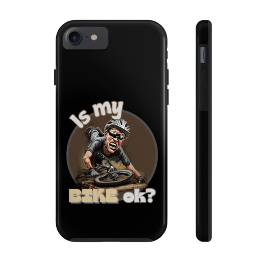 "Is My BIKE Ok?" Mountain Biker Crash Phone Case