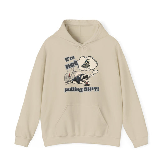 "I'm Not Pulling" Husky Cyclist Hoodie - Chainline Collective