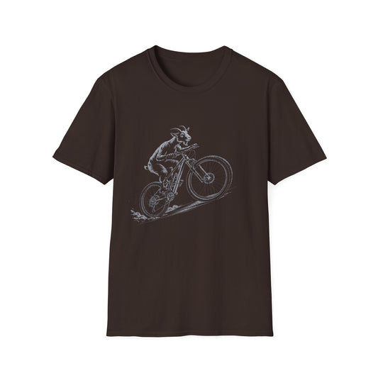Mountain Goat Cyclist | MTB Trail Rider T-Shirt