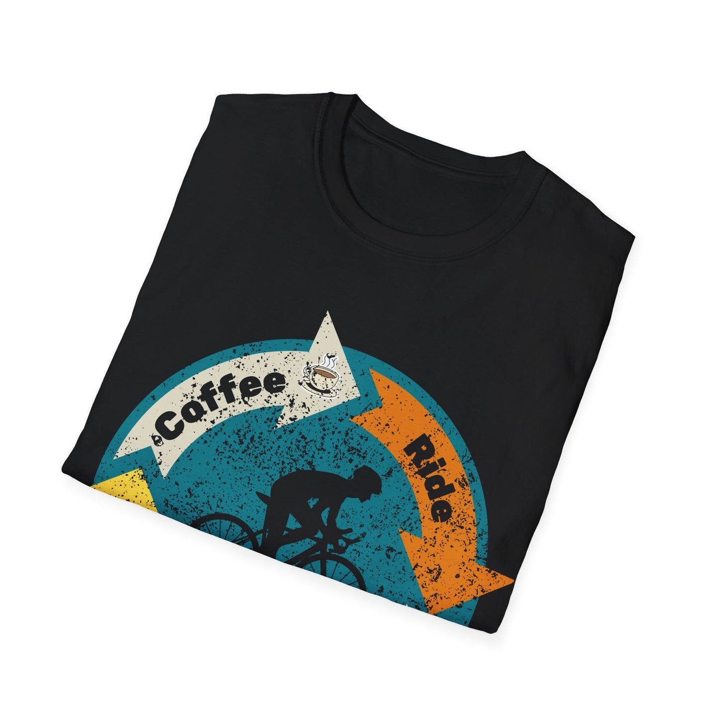 Cyclist Life Cycle T-Shirt | Coffee Ride Beer Repeat | Funny Cycling Gift