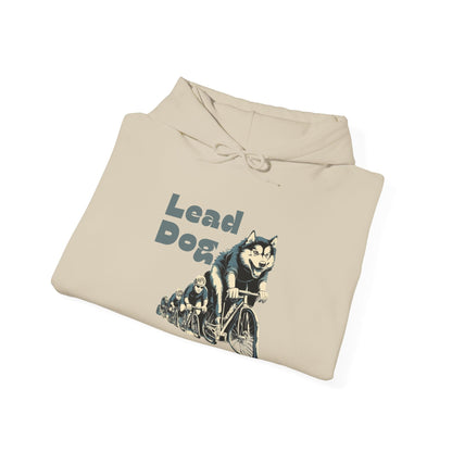 "Lead Dog Energy" Unisex Hoodie for Dog-Loving Cyclists - Chainline Collective