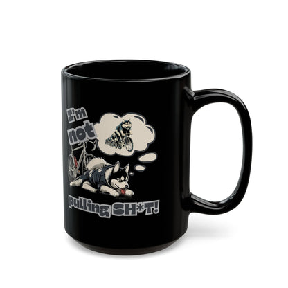 "I'm Not Pulling" Husky Cyclist Mug - Chainline Collective