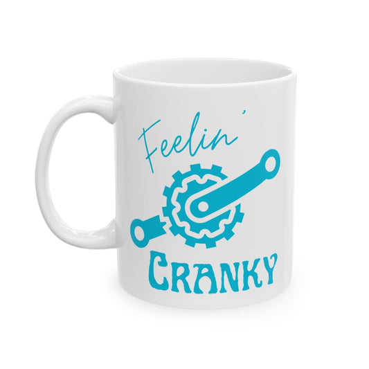 "Feelin' Cranky" Cyclist Coffee Mug - Chainline Collective