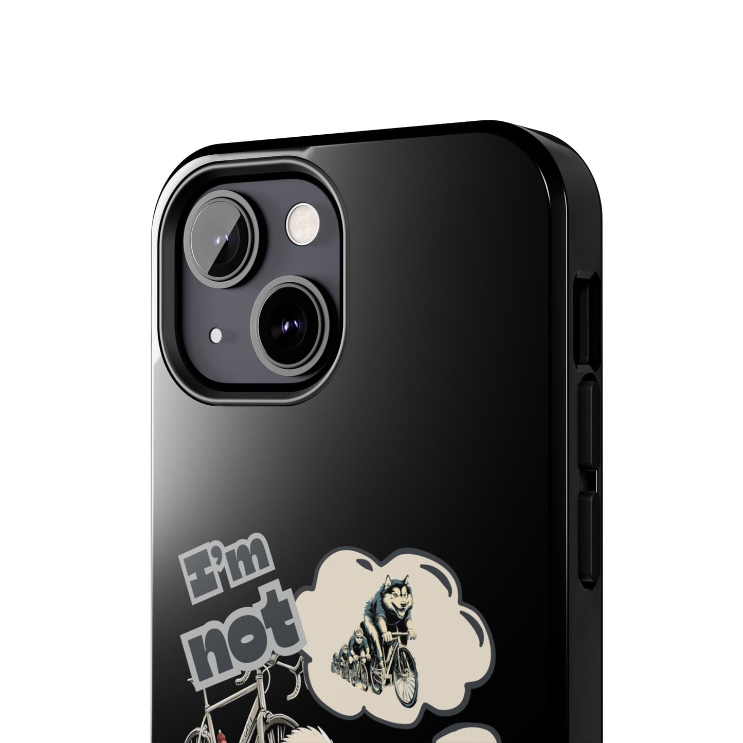 "I'm Not Pulling" Husky Cyclist Phone Case
