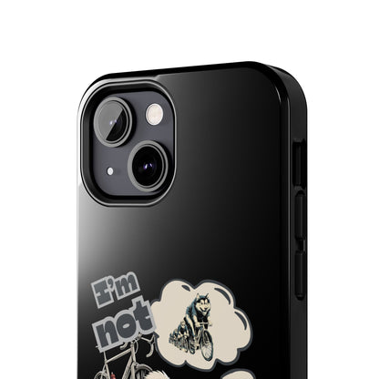 "I'm Not Pulling" Husky Cyclist Phone Case
