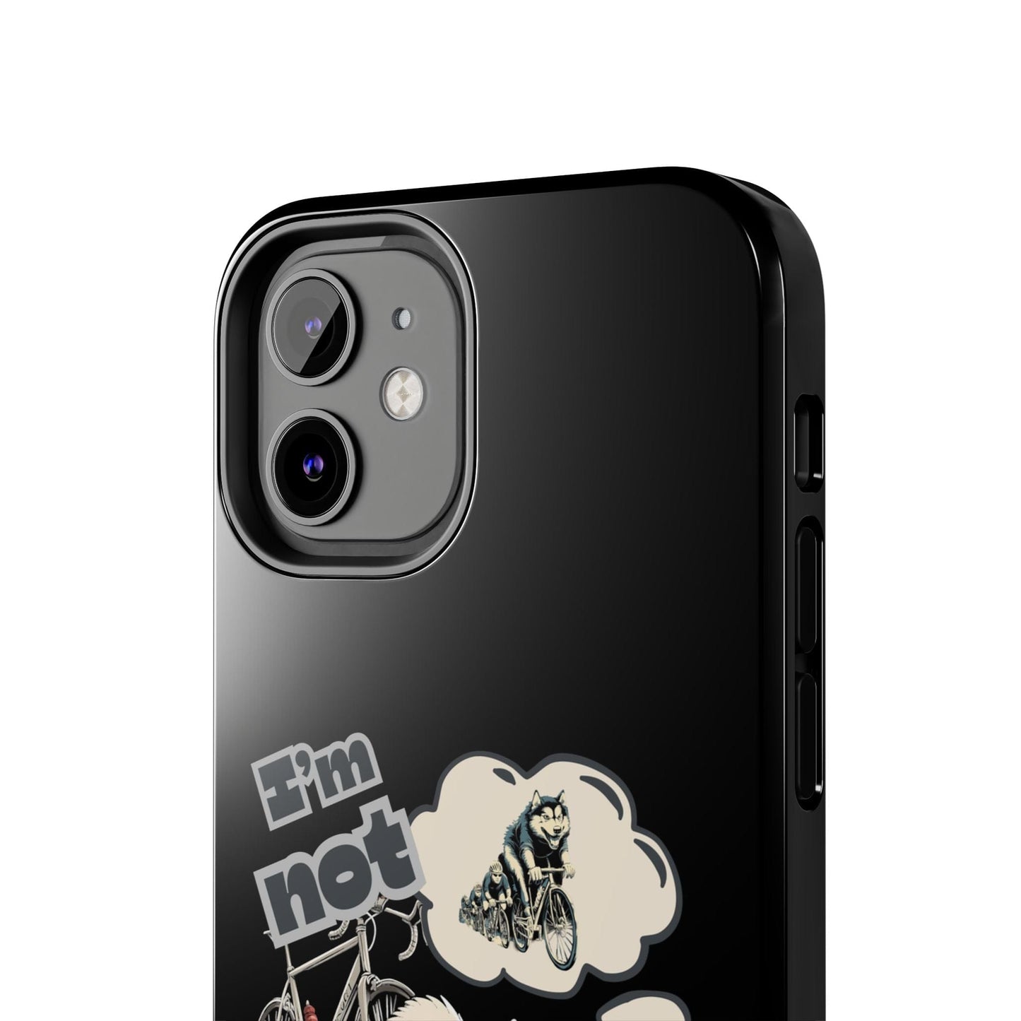 "I'm Not Pulling" Husky Cyclist Phone Case