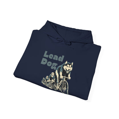 "Lead Dog Energy" Unisex Hoodie for Dog-Loving Cyclists - Chainline Collective
