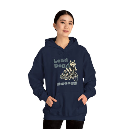 "Lead Dog Energy" Unisex Hoodie for Dog-Loving Cyclists - Chainline Collective