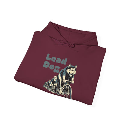 "Lead Dog Energy" Unisex Hoodie for Dog-Loving Cyclists - Chainline Collective