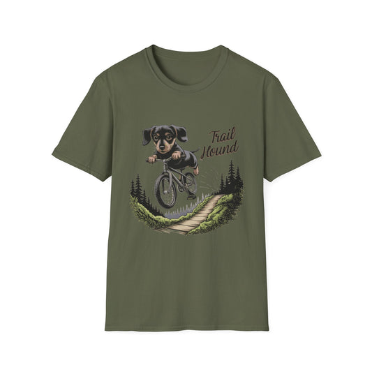 "Trail Hound" Dachshund Cyclist