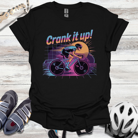 "Crank It Up" Retro Synthwave Tee