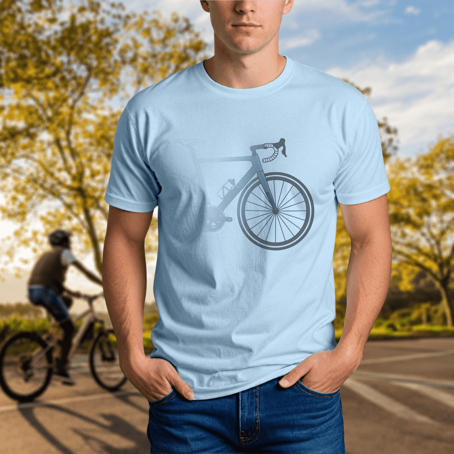 Road Bike, Clipped Tee - Chainline Collective