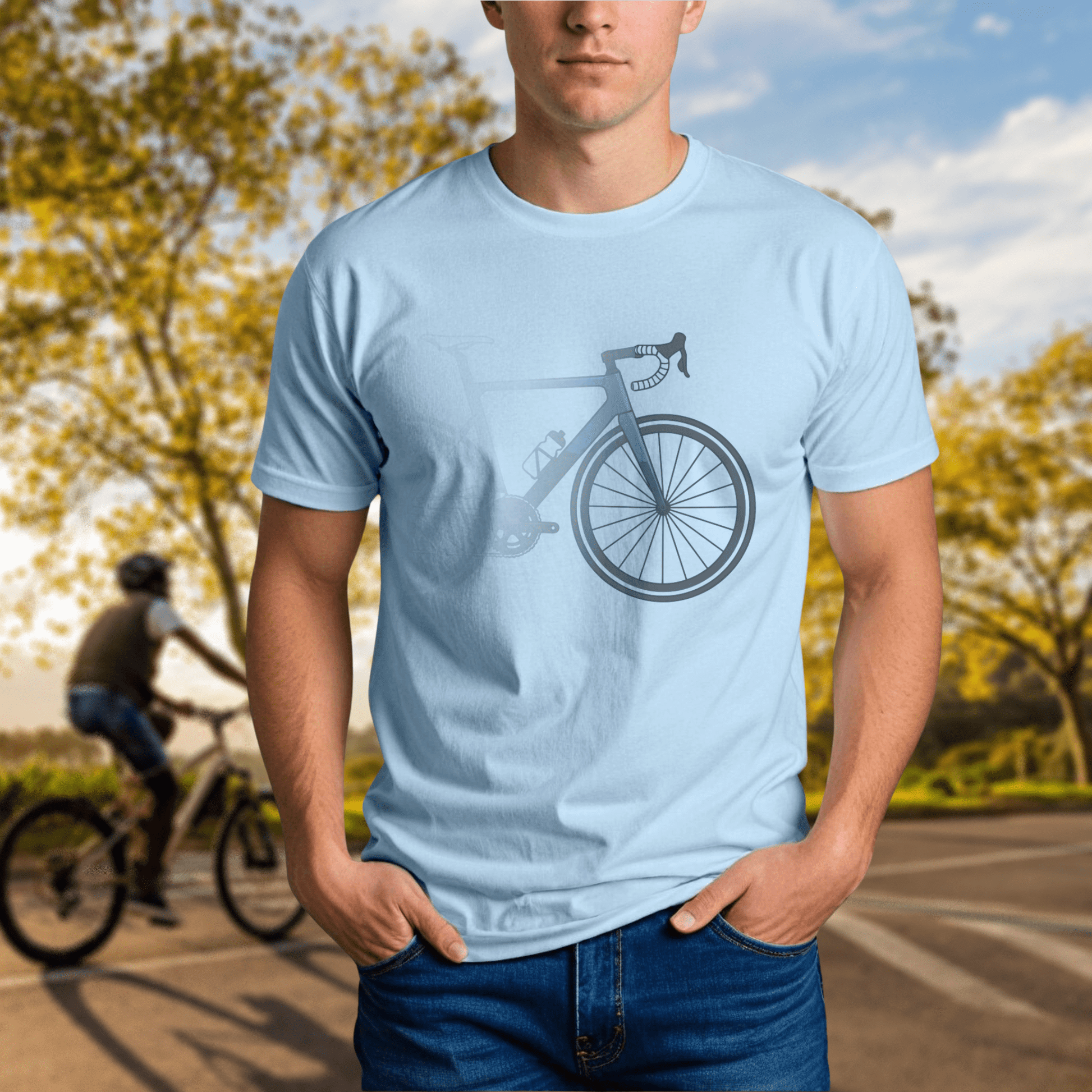 Road Bike, Clipped Tee - Chainline Collective