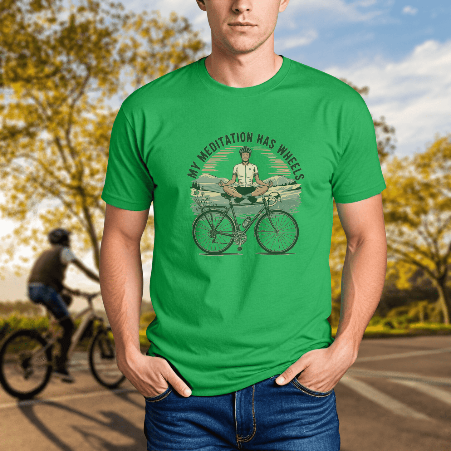 My Meditation Has Wheels Tee - Chainline Collective