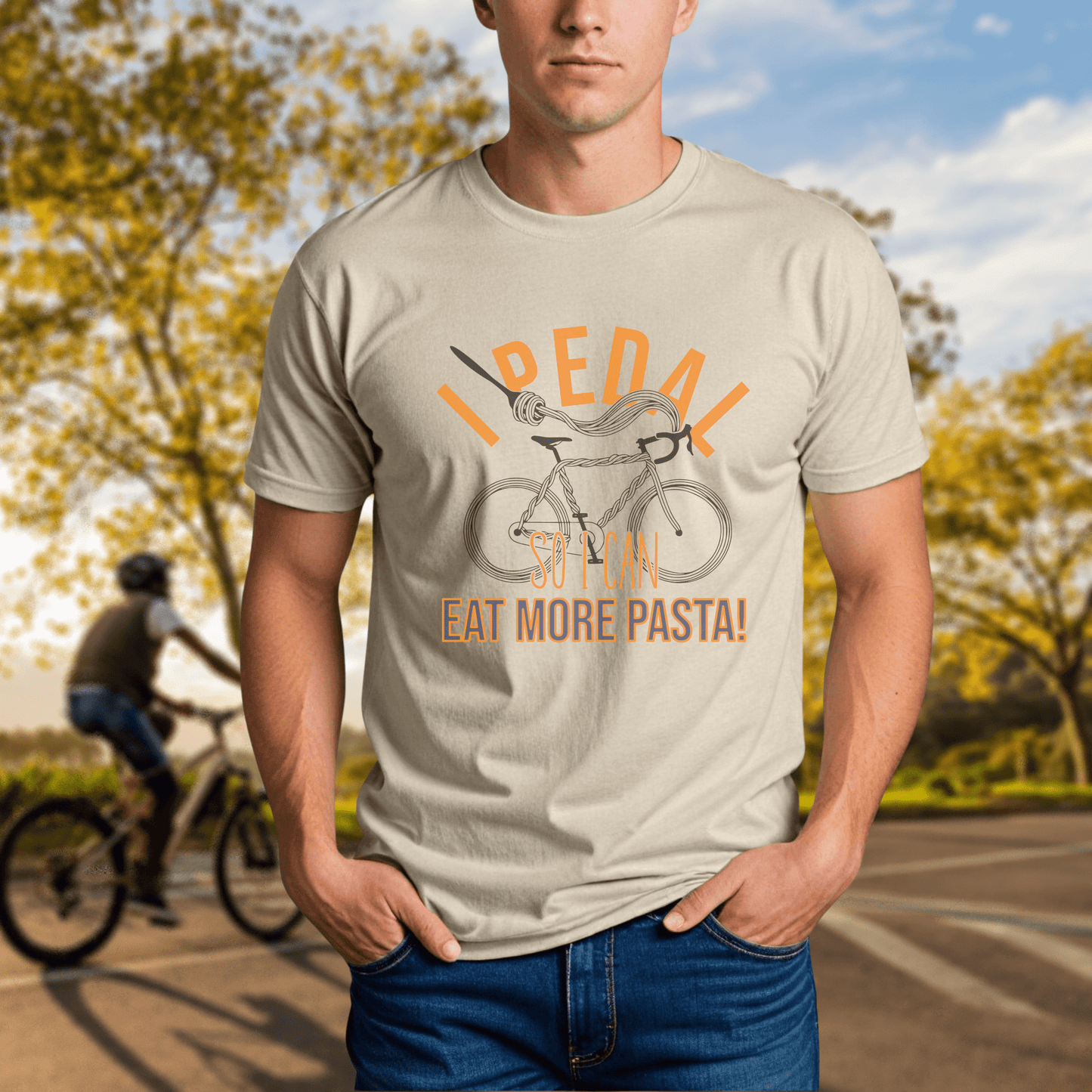 I Pedal So I Can Eat More Pasta Tee - Chainline Collective