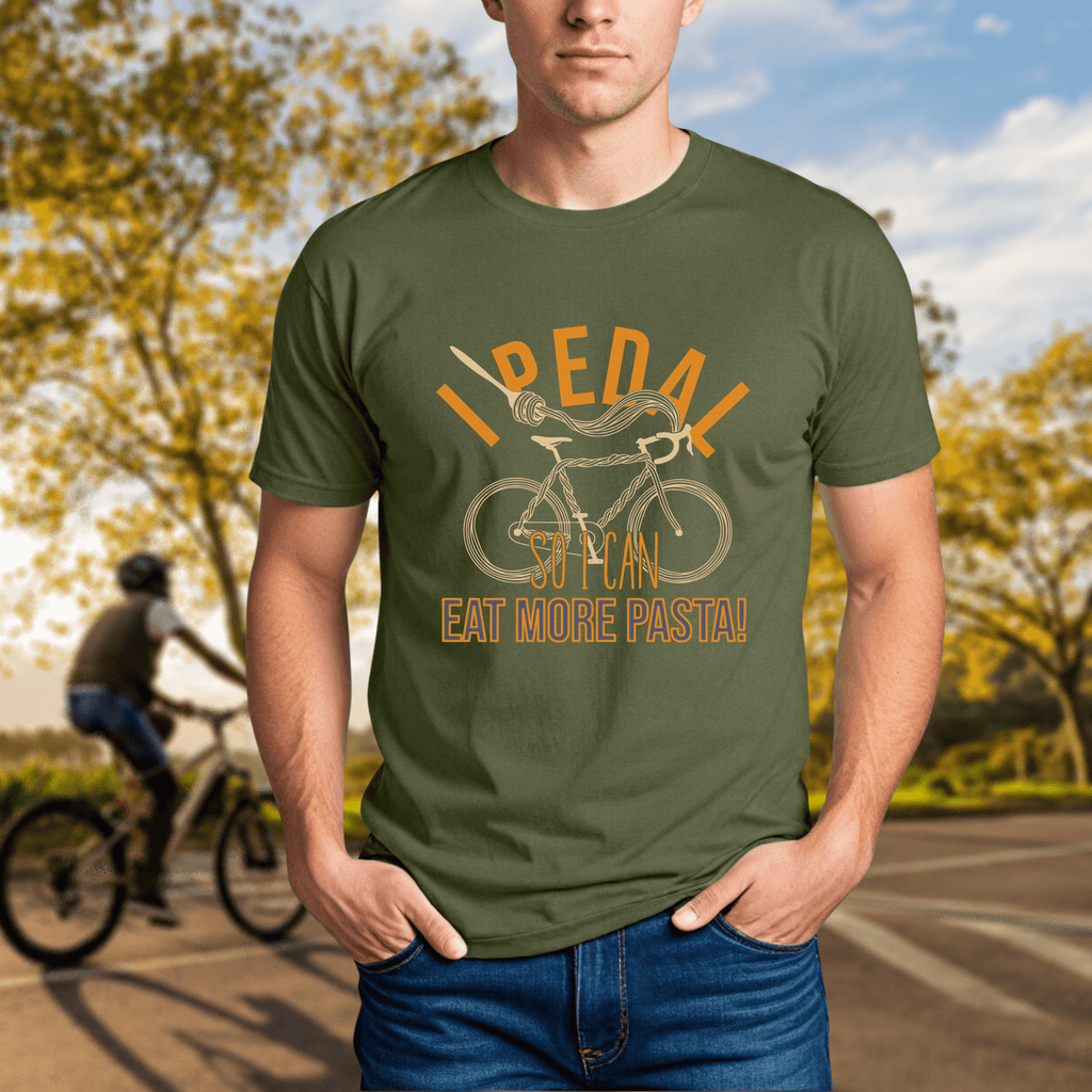 I Pedal So I Can Eat More Pasta Tee - Chainline Collective