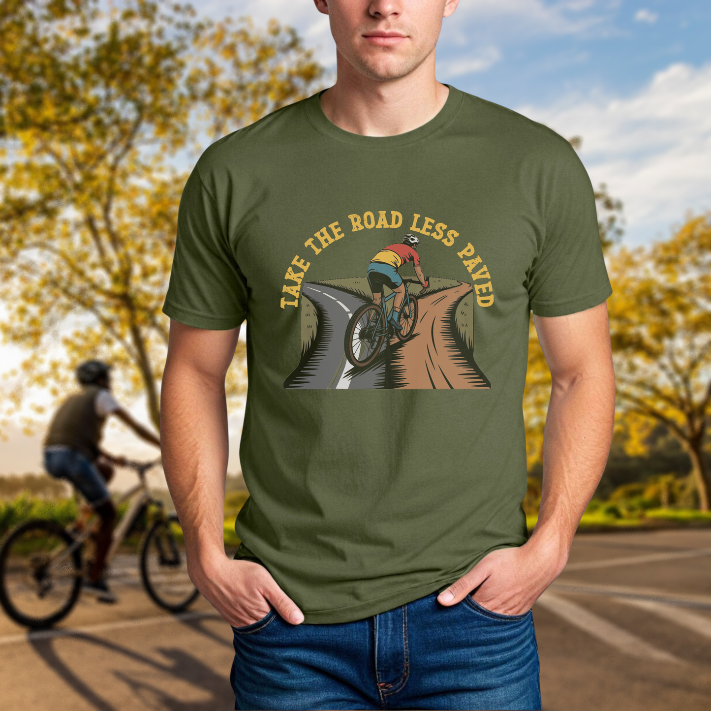 Take the Road Less Paved Tee - Chainline Collective