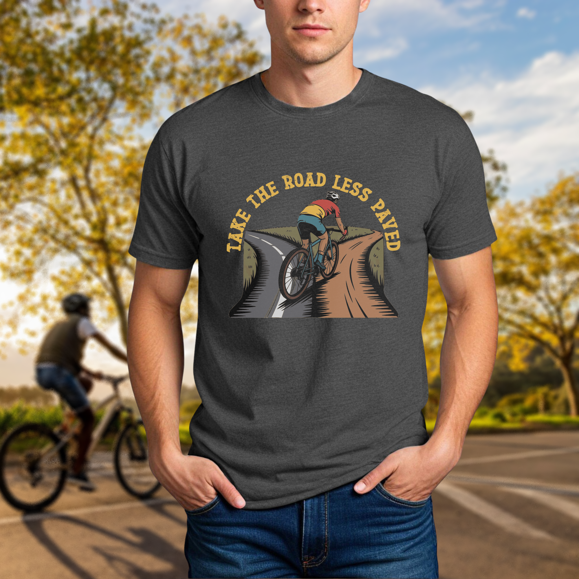 Take the Road Less Paved Tee - Chainline Collective