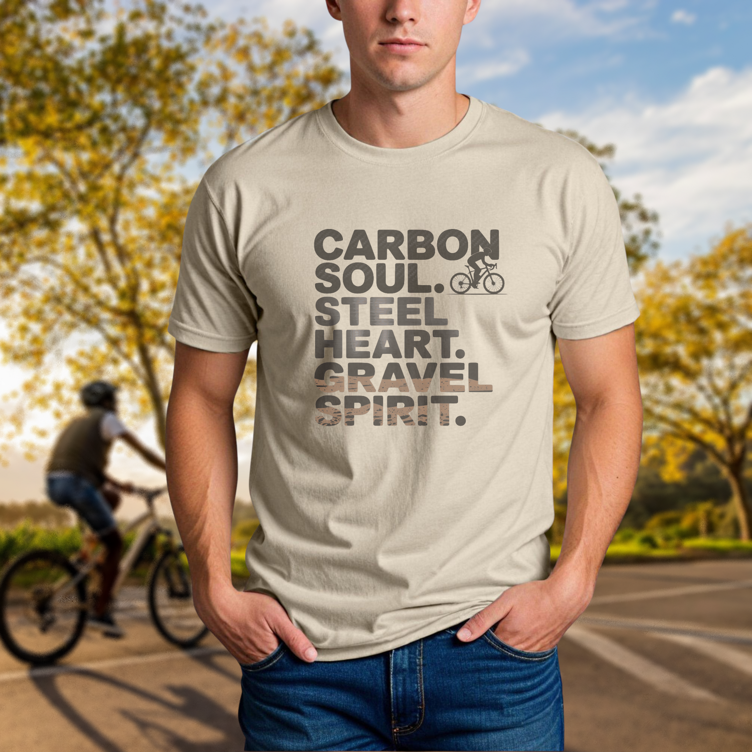 Carbon Soul. Steel Heart. Gravel Spirit. Tee - Chainline Collective