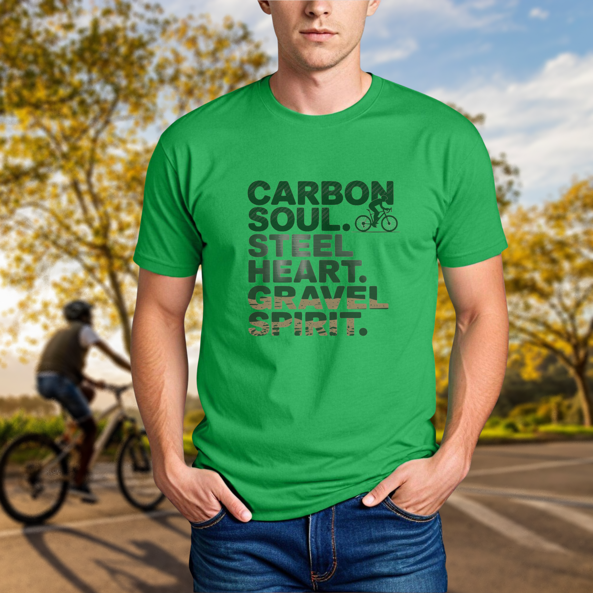 Carbon Soul. Steel Heart. Gravel Spirit. Tee - Chainline Collective