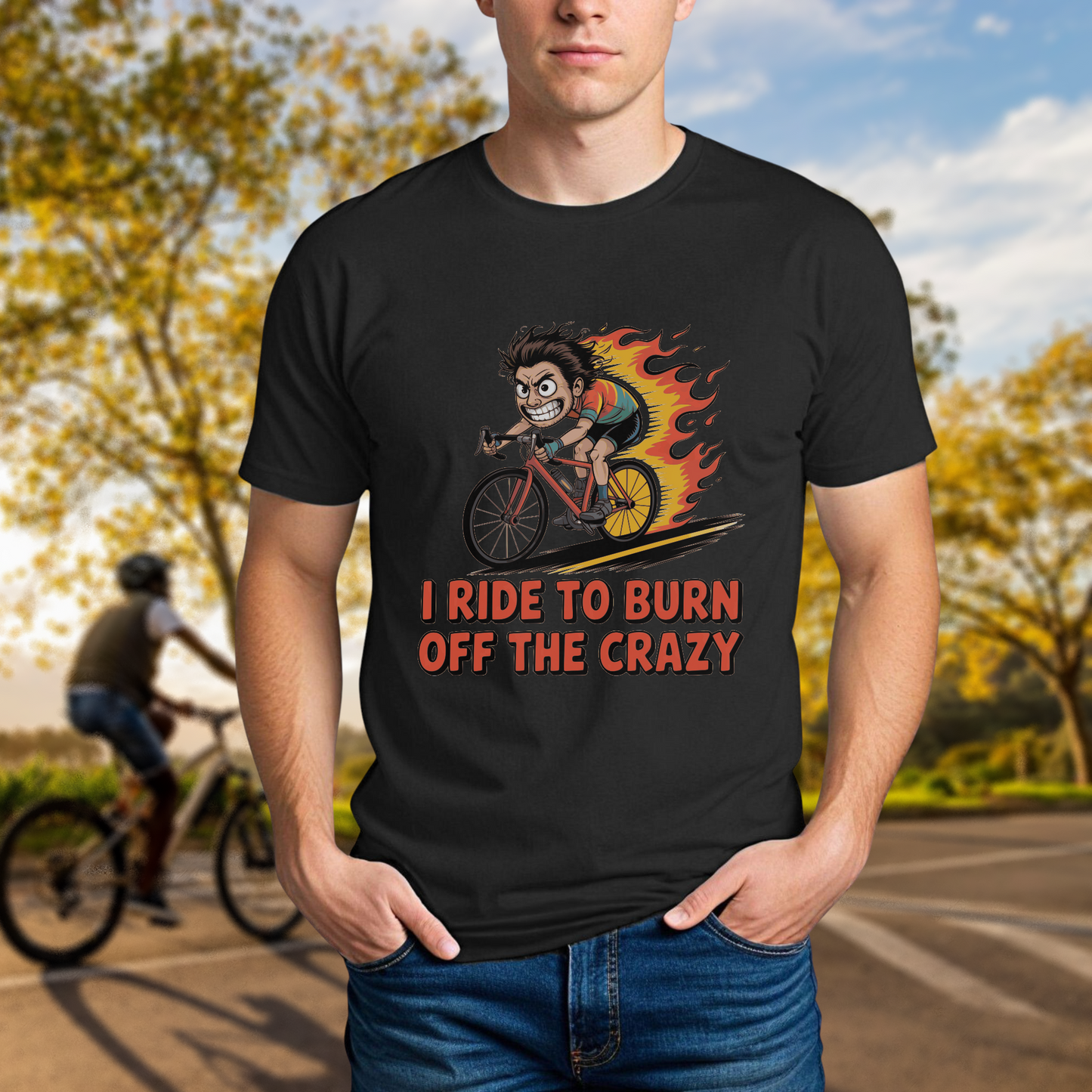 I Ride to Burn Off the Crazy Tee - Chainline Collective