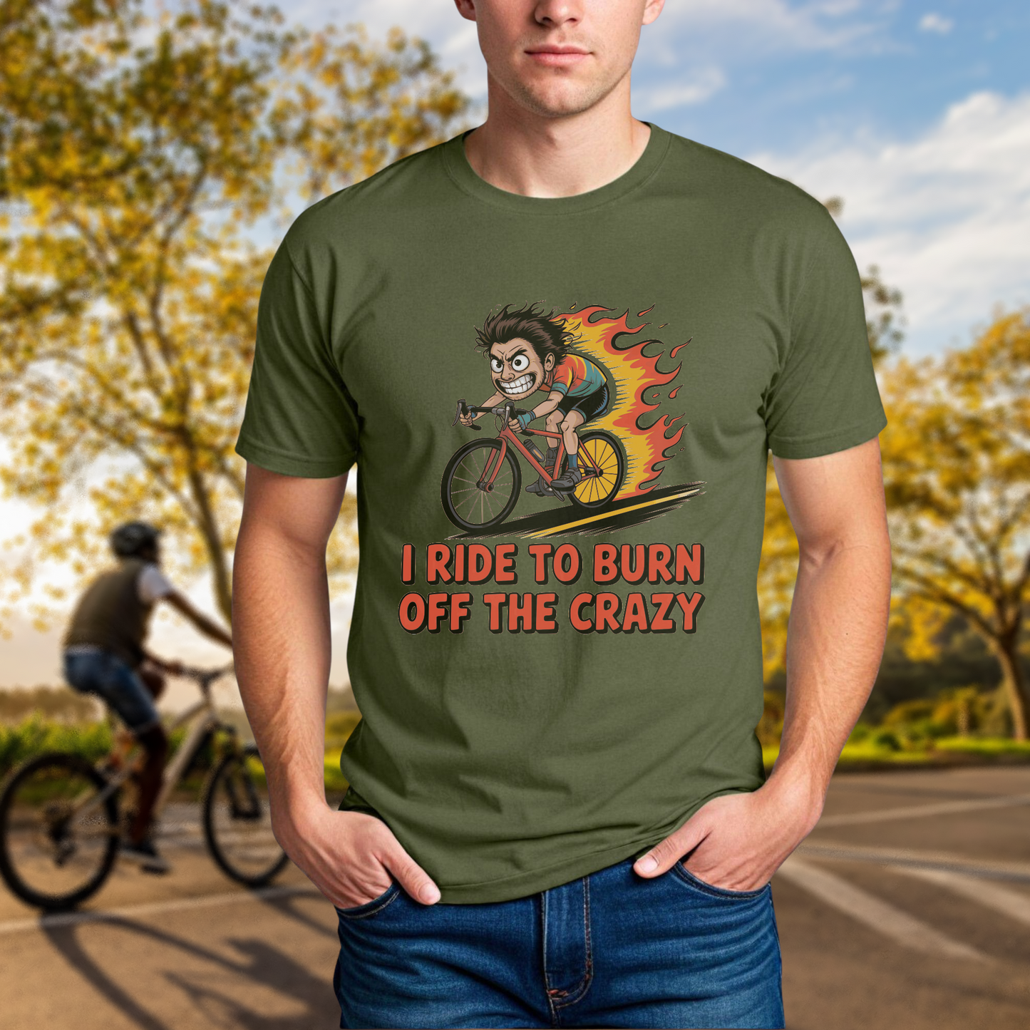 I Ride to Burn Off the Crazy Tee - Chainline Collective