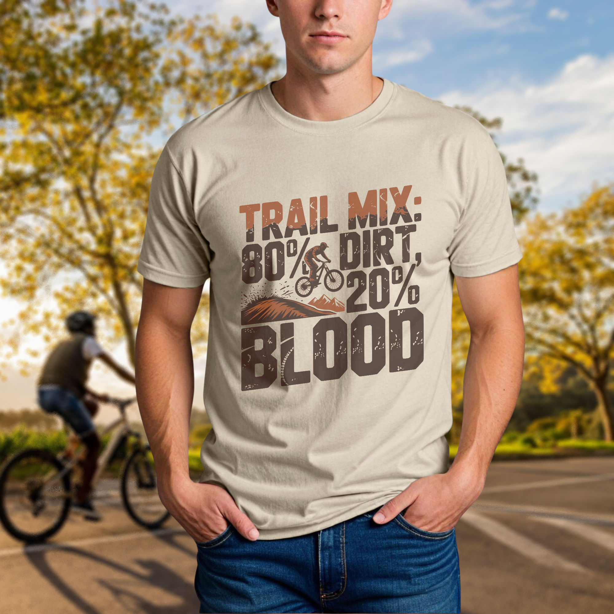 Trail Mix: 80% Dirt, 20% Blood Tee - Chainline Collective