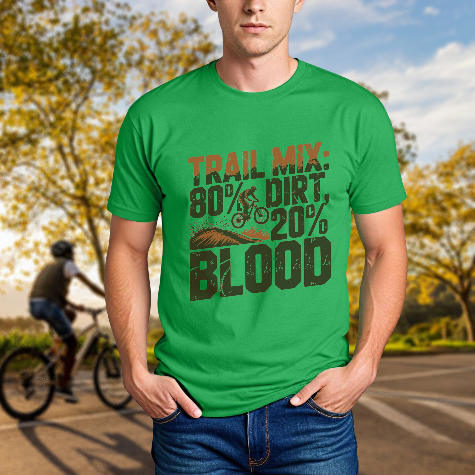 Trail Mix: 80% Dirt, 20% Blood Tee - Chainline Collective