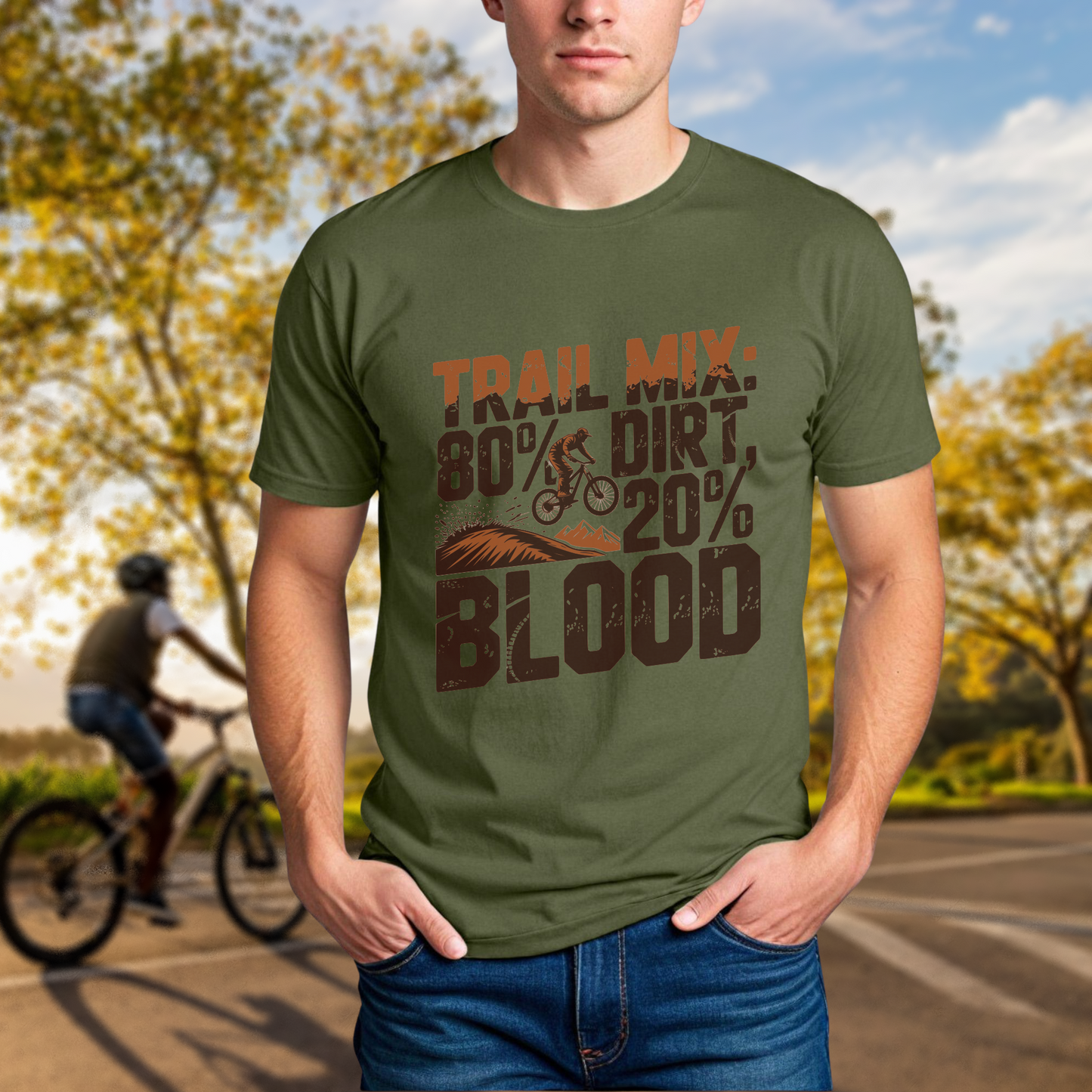 Trail Mix: 80% Dirt, 20% Blood Tee - Chainline Collective