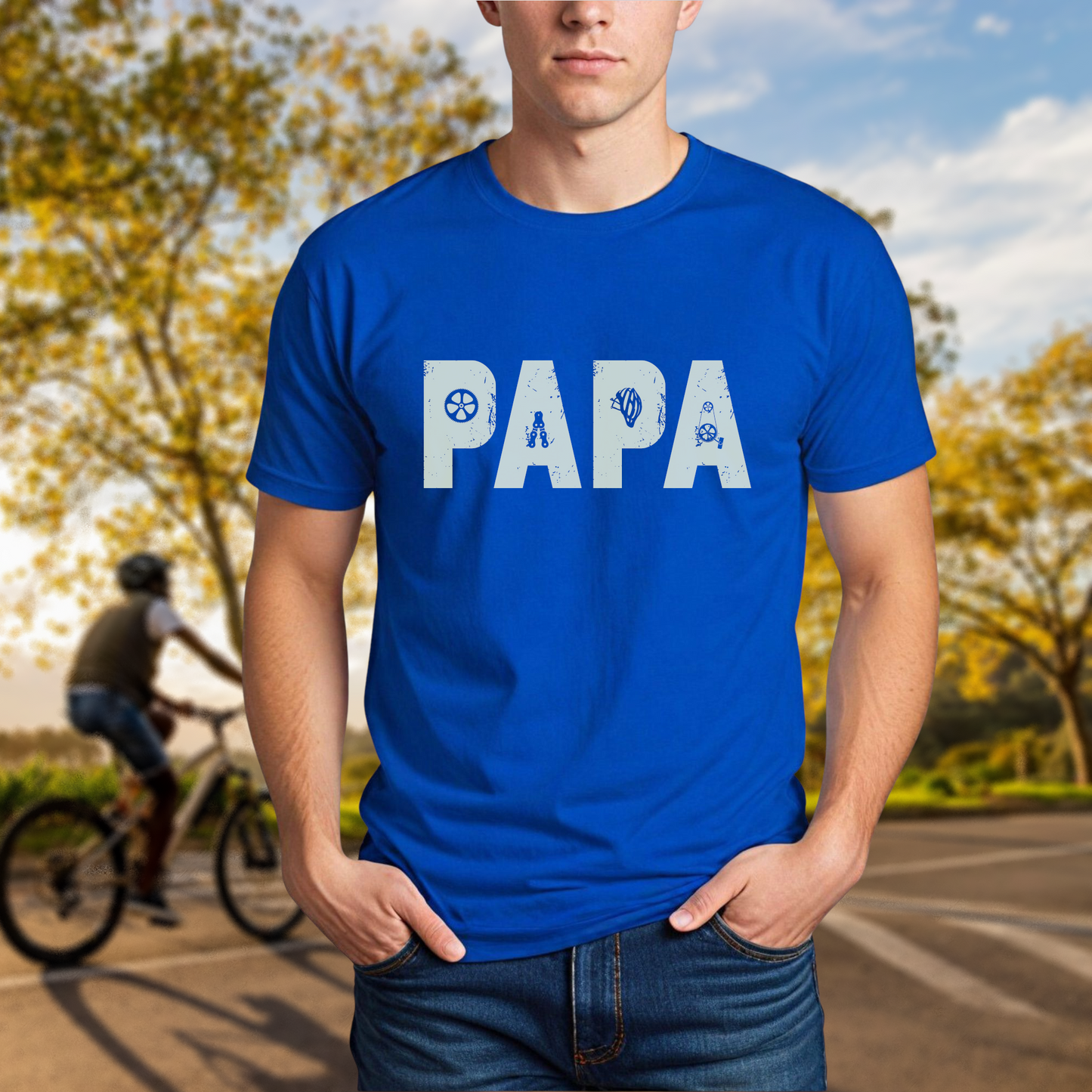 "Papa" Cyclist Tee - Chainline Collective