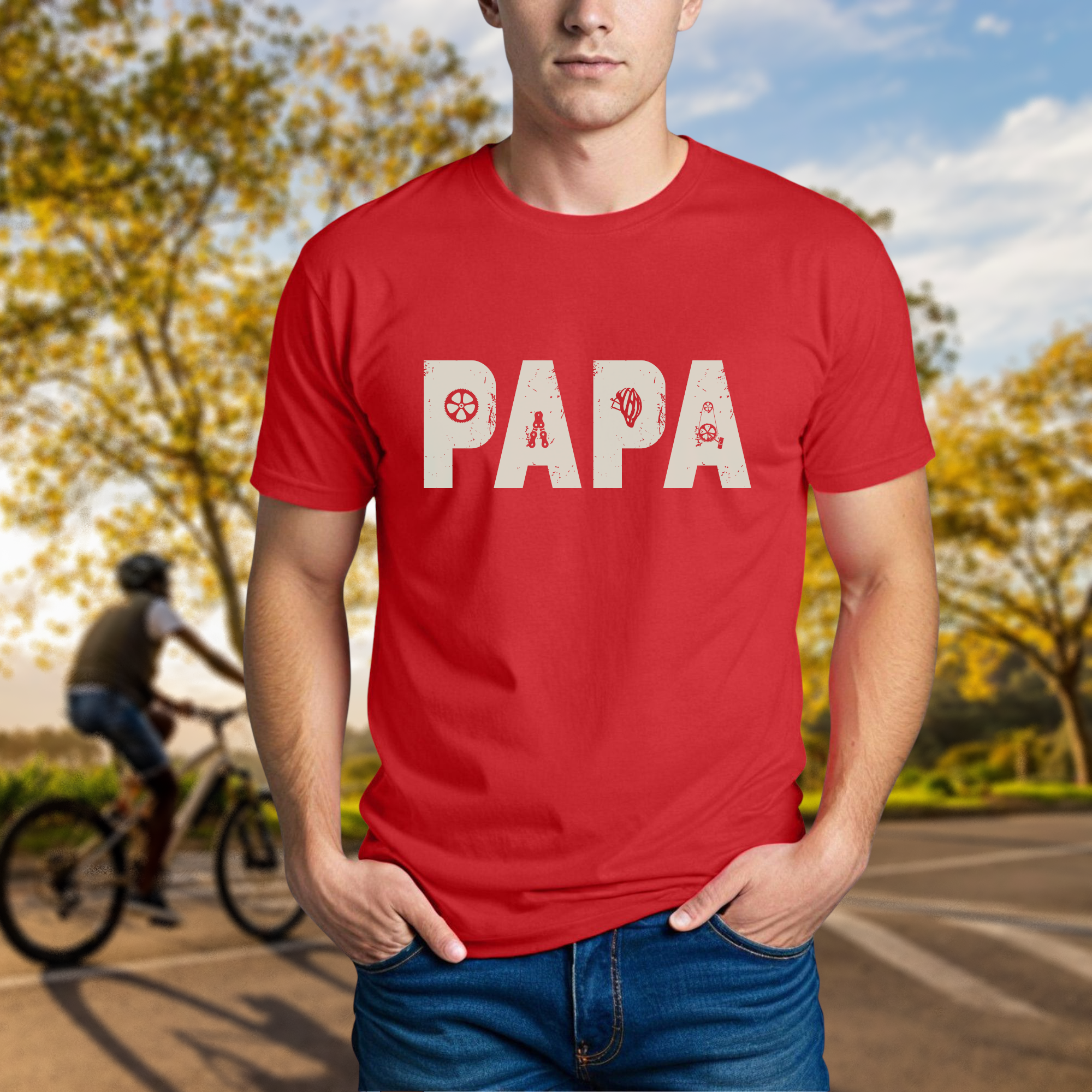 "Papa" Cyclist Tee - Chainline Collective