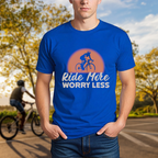 "Ride More, Worry Less" Vintage Sunset Tee - Chainline Collective
