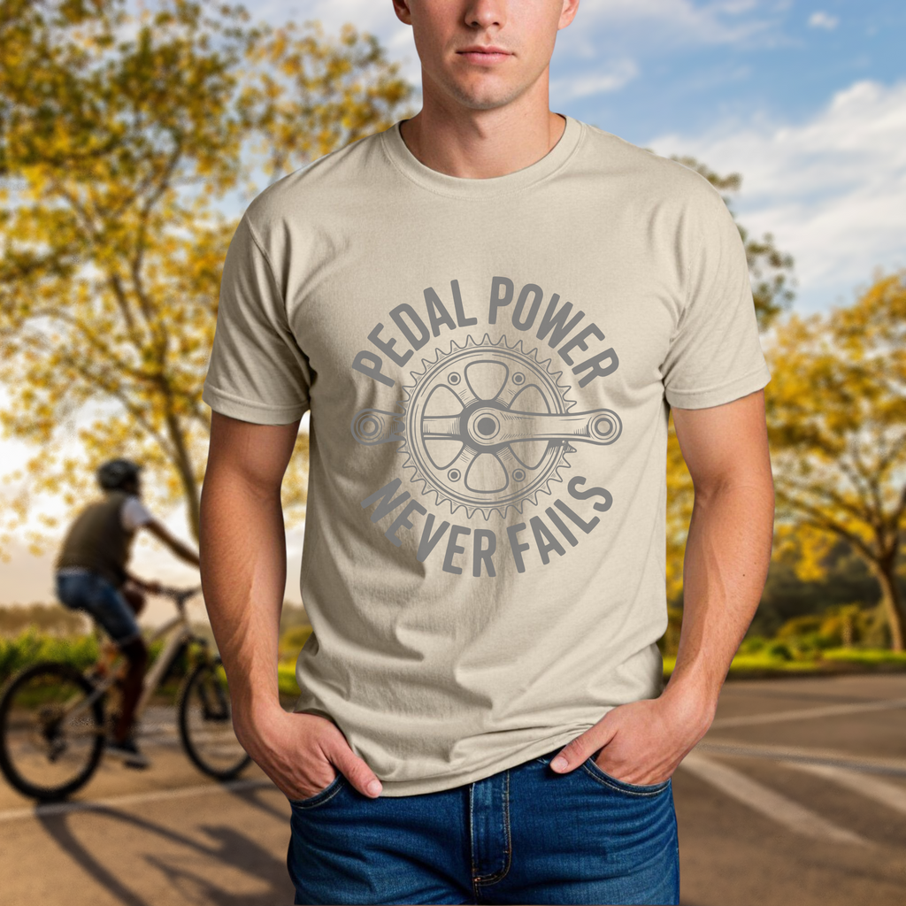 Pedal Power Never Fails Tee - Chainline Collective